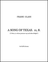 A Song of Texas. 11, 8. SATB choral sheet music cover